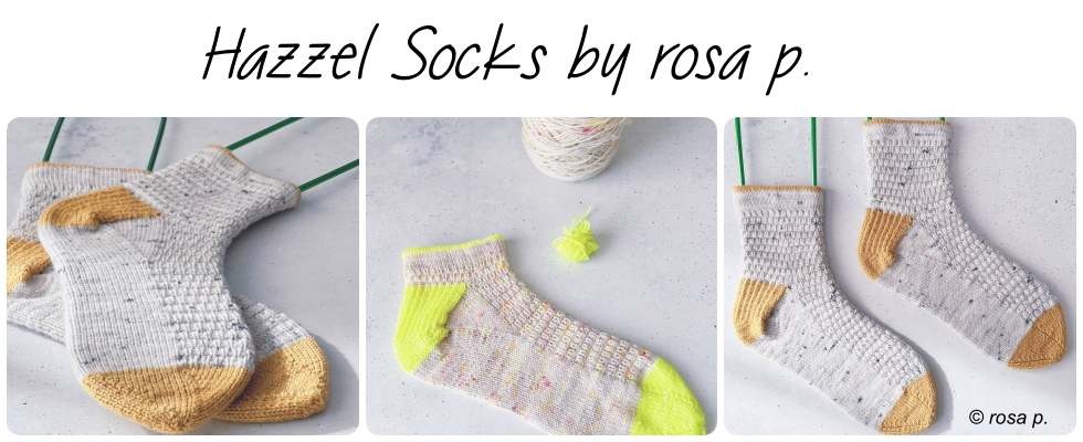 Hazzel Sockset mit handgefärbter Wolle von Wollträume
